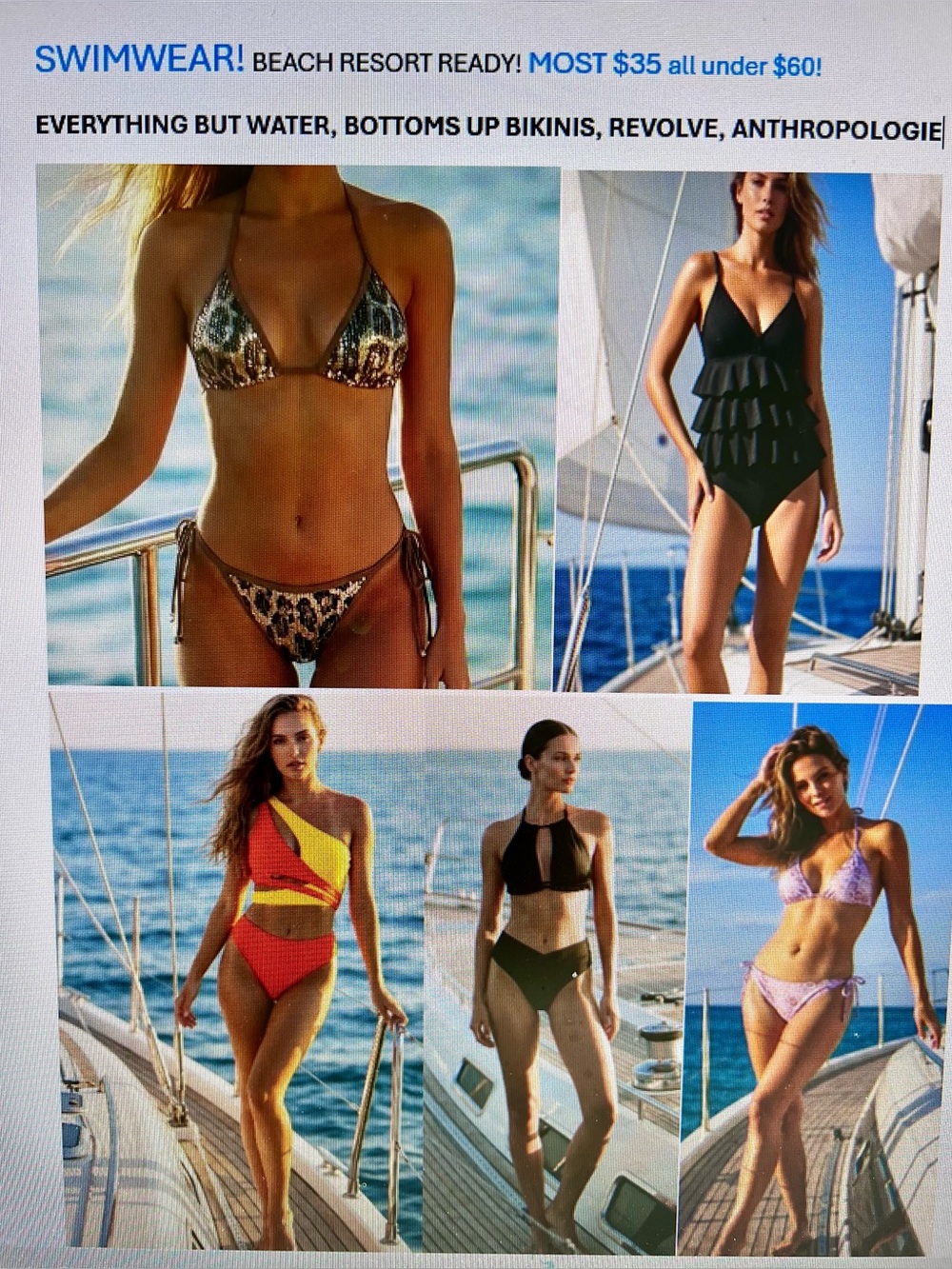 NWT! LUXURY SWIMWEAR discounted! most $35!
